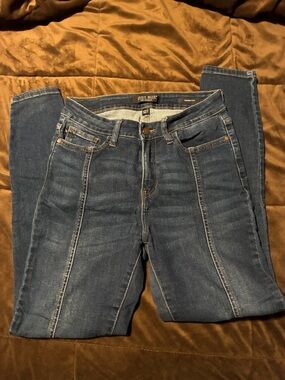 Judy Blue Women's High-Rise Front Seam Skinny Jeans - Blue, size 5/27, comfy